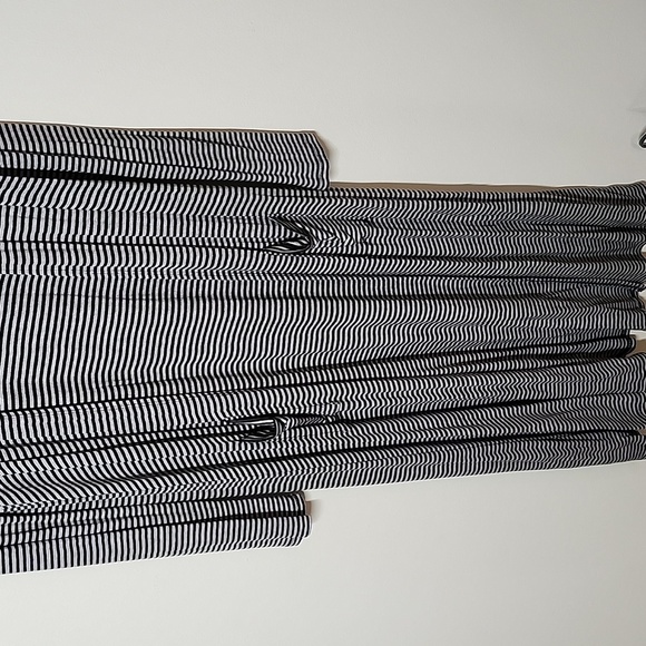 Agnes & Dora striped Maxi cardigan long sleeve pockets lightweight womens medium - Picture 3 of 7